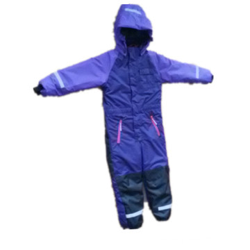 Purple Hooded Reflective Waterproof Jumpsuits